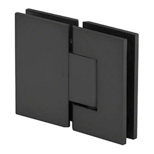 Matte black 180 degree glass to glass shower screen hinge for frameless glass shower doors