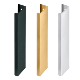 Square Lip Pull Handle - Matte Black