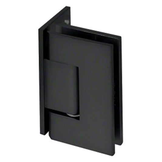 Matte black wall to glass offset shower screen hinge for frameless glass shower doors