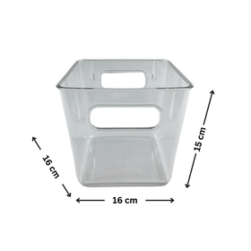 Medium Under-Sink Tub – Clear, Stackable Organiser