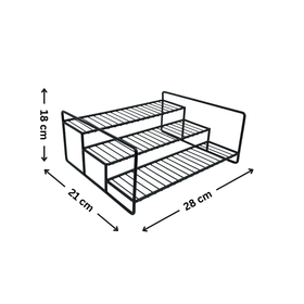 Metal Spice Rack – Black