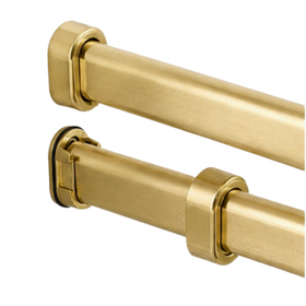 Concealed Oval End Flange – Screw Fix | Brushed Gold
