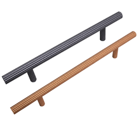 Ribbed Handle - Brushed Nickel