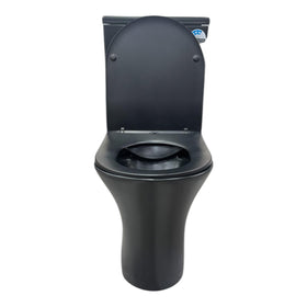 Imperial Two-piece Rimless Modern Toilet | Matte Black | Round
