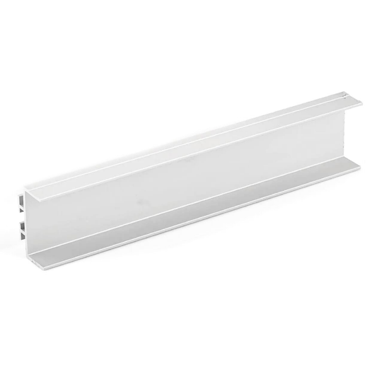 Celano C profile aluminium cabinet handle by Momo for modern kitchen cabinets, wardrobe doors, drawers, and handleless cabinetry designs.
