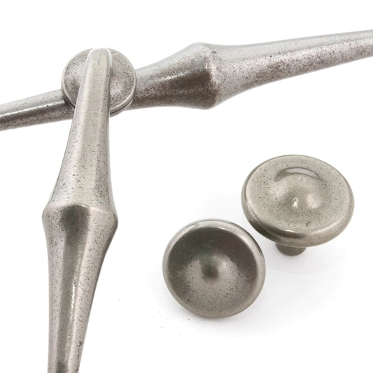 Momo Crosby handle on cabinetry, modern minimalist cabinet pull design in premium finish, contemporary architectural hardware for kitchen and furniture