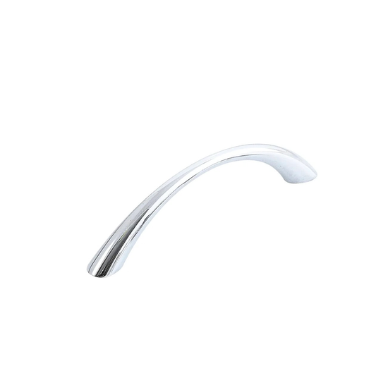Halden Bow cabinet handle by Momo in zinc alloy finish for modern kitchen cabinets, drawers, wardrobes, and furniture interiors.