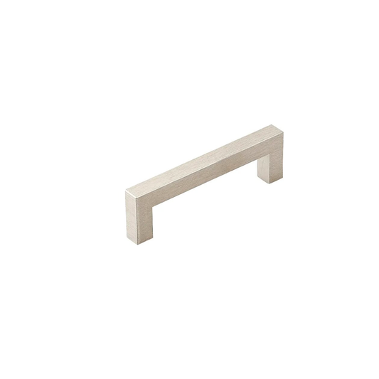 Momo Sevilla D handle in aluminium finish for modern kitchen cabinets, drawers, wardrobes, and furniture, featuring a sleek minimalist rectangular profile for contemporary cabinetry design.