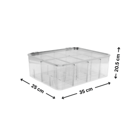 Multi-Use Storage Box with Dividers