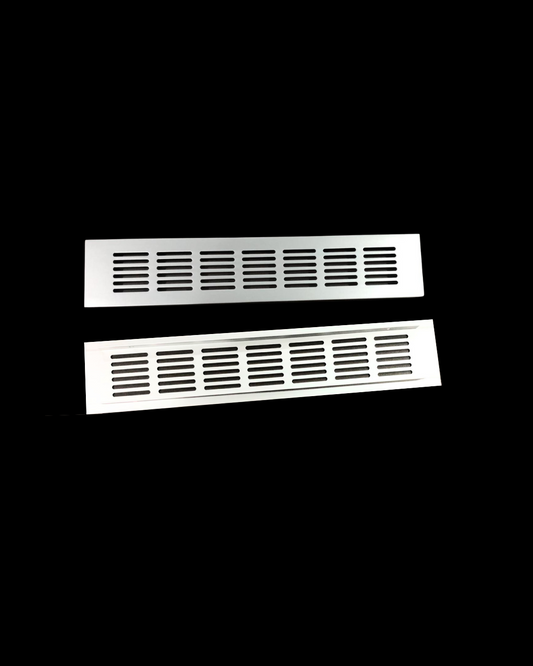 Natural aluminium multi-function vent grille 300x60mm for air ventilation systems