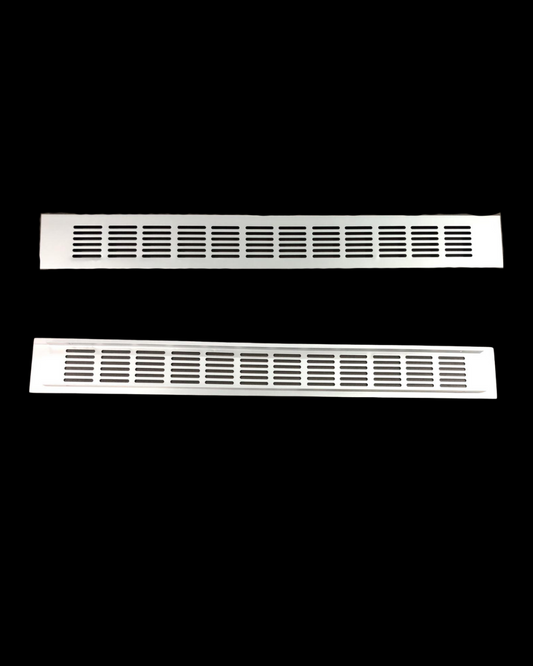 Natural aluminium multi-function vent grille 500x60mm for airflow and ventilation systems