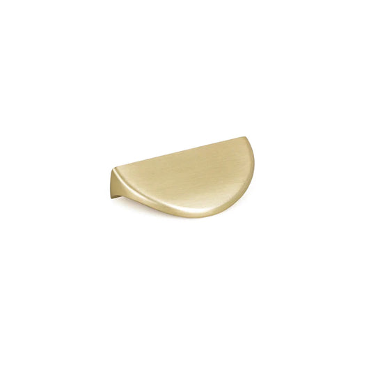 Nick by Momo cabinet handle, modern minimalist D-shaped pull handle designed for contemporary kitchen and cabinetry applications, offering sleek durable and elegant architectural hardware styling for interior design projects.