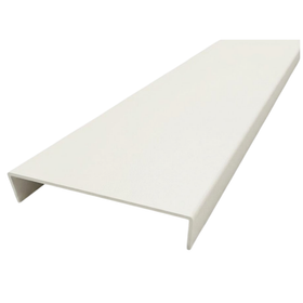 Off White Wall Jamb double track 5.5m - Wardrobe Aluminium Framing