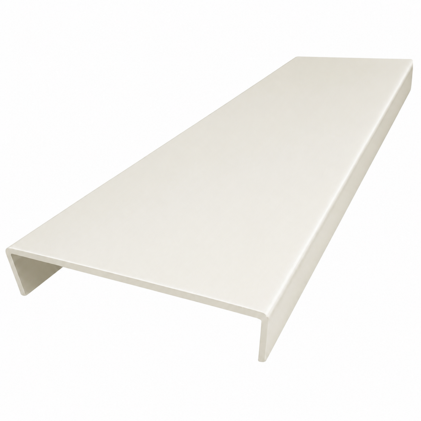 Off White Wall Jamb  triple track 5.5m - Wardrobe Aluminium Framing
