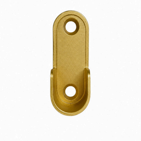 Oval End Flange | 16mm | Brushed Gold