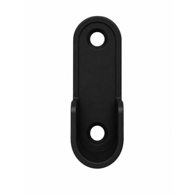 Oval End Flange | 16mm | Matt Black