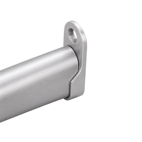 Oval End Flange | 16mm | Brushed Silver