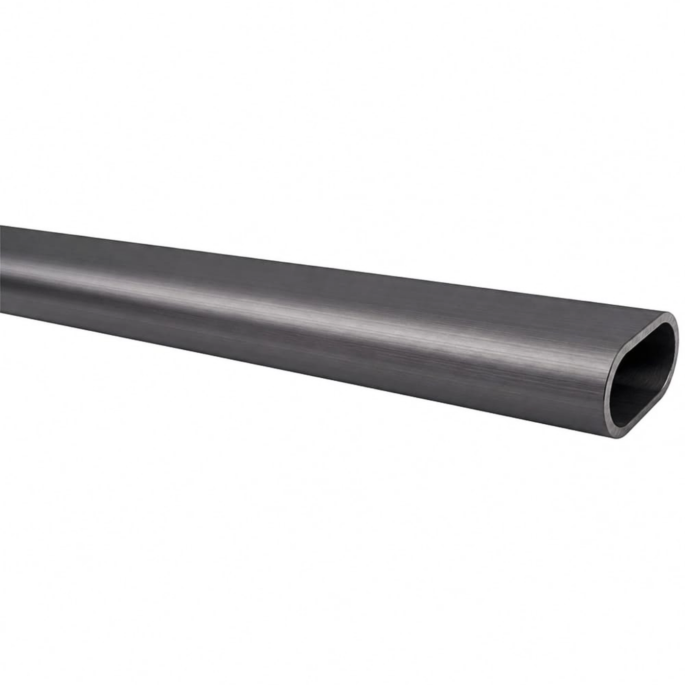 Oval Hanger Rail - Gunmetal Grey 15mm x 30mm x 2.9m