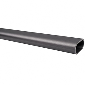 Oval Hanger Rail - Gunmetal Grey 15mm x 30mm x 2.9m