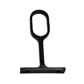 Oval Pillar Centre | 16mm | Matt Black