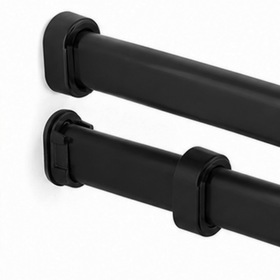 Concealed Oval End Flange – Screw Fix | Matt Black