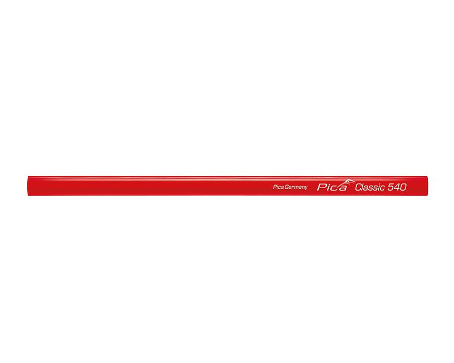 Pica Classic Red Carpenter Pencil. 24cm. Graphite 2H Lead.