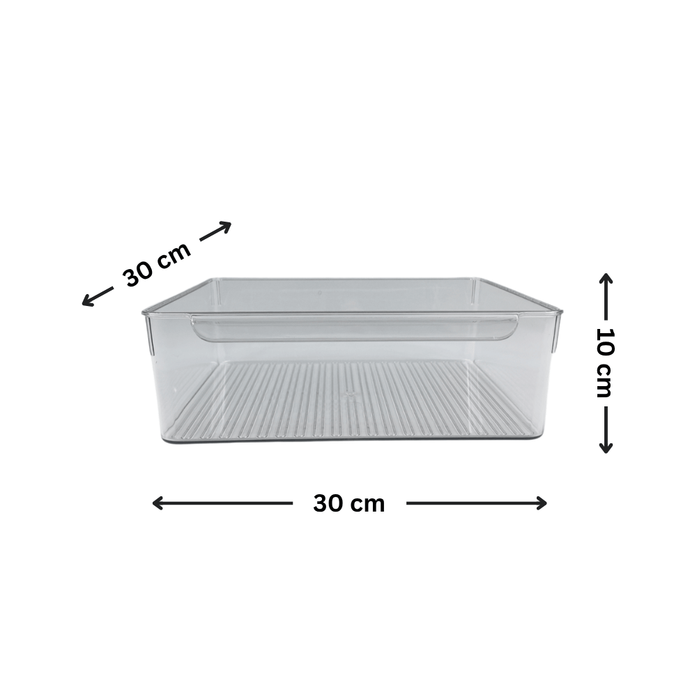 Clear Pantry Storage Tub with Lip – XL-1