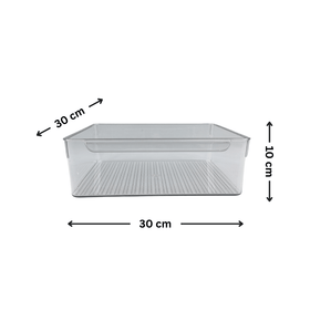 Clear Pantry Storage Tub with Lip – XL