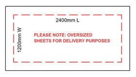 16mm | White Super Lightweight Laminated Plywood | 2400mm x 1200mm