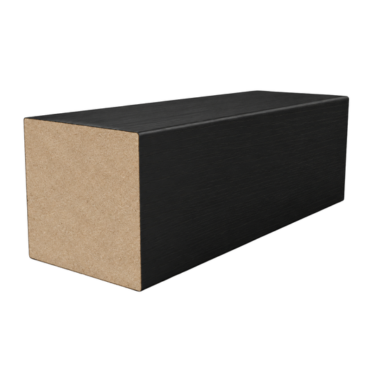 50mm x 70mm STECCAWOOD timber batten by Polytec in Black finish for modern decorative wall and ceiling applications