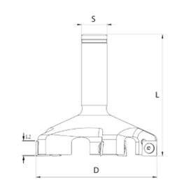 Surface Planers - 5-Flute Cutter | 100mm D | 12mm L2 | 20mm S | 96mm L