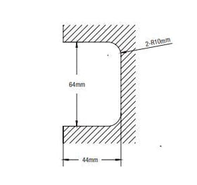 Wall to Glass Offset Shower Screen Hinge Chrome