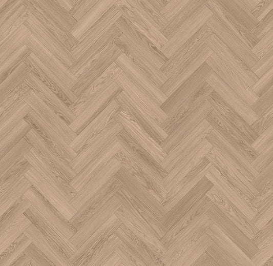 Crema Hybrid Plus herringbone flooring with realistic timber appearance, strong construction and low maintenance finish