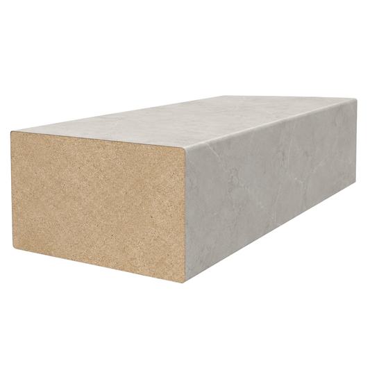 Premium 40mm x 100mm STECCAWOOD timber batten in Portland Stone for elegant wall panelling and ceiling feature designs
