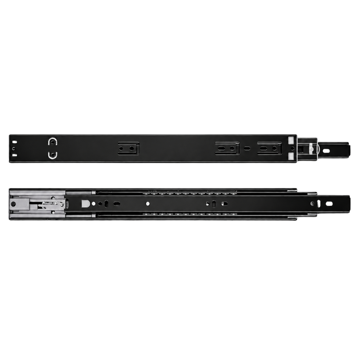 Push To Open Ball Bearing Runner 400mm - Black