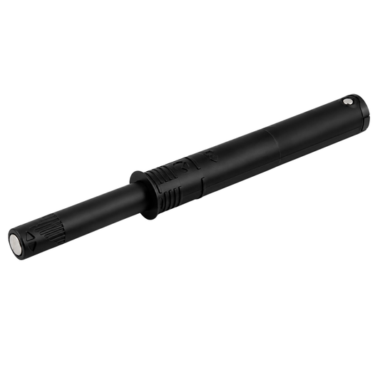 Black 70mm push to open TIP-ON latch system for handleless cabinet doors, providing smooth touch-to-open operation and easy installation.