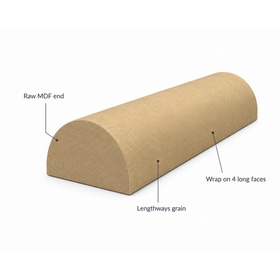 Half Round Timber Batten | 17mm x 34mm | Steccawood by Polytec