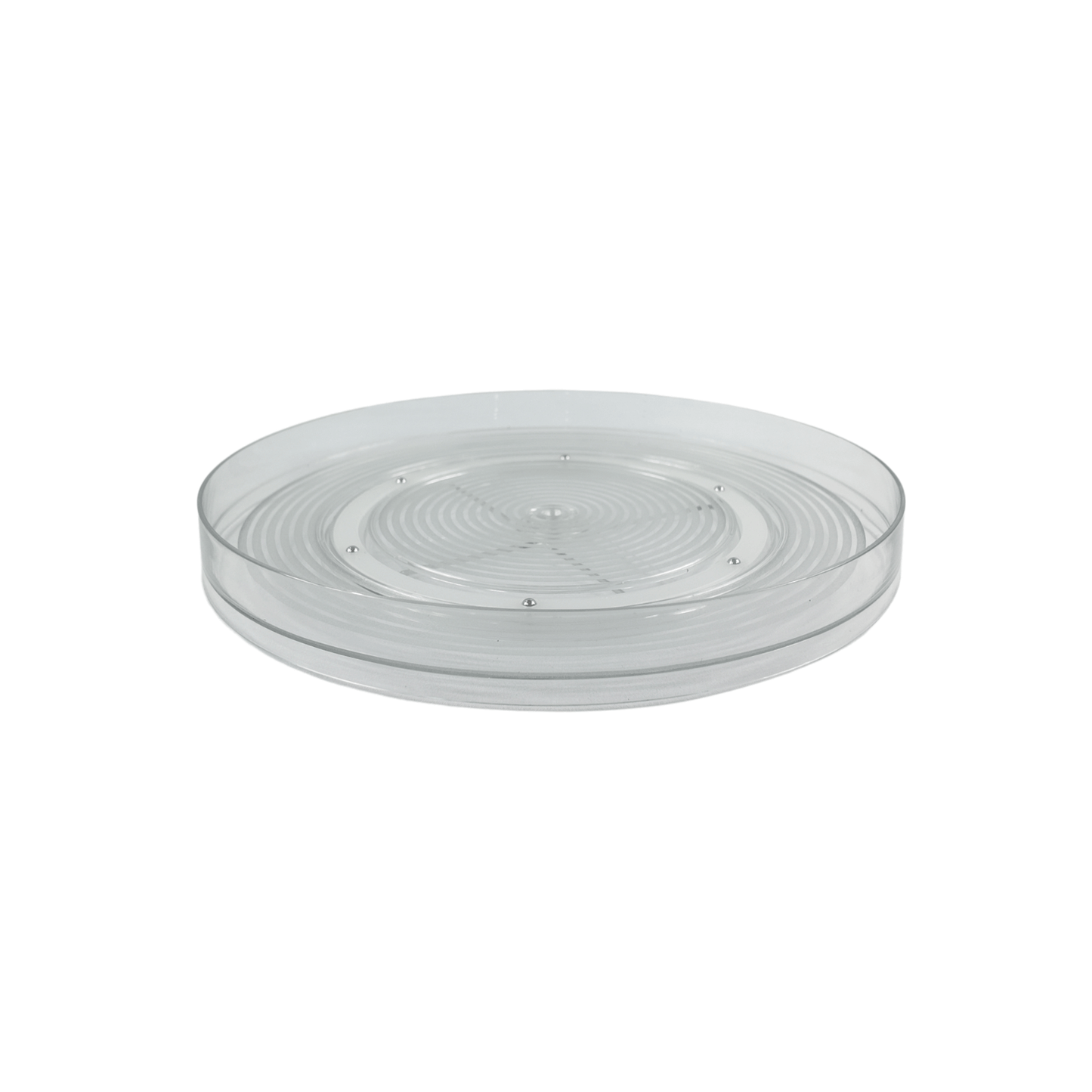 Short Round Clear Rotating Tray - Lazy Susan-1