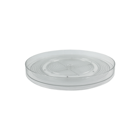 Short Round Clear Rotating Tray - Lazy Susan