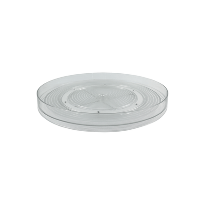 Short Round Clear Rotating Tray - Lazy Susan-1