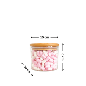 Bamboo Glass Jars Large Pantry Container Set – 24 Pack