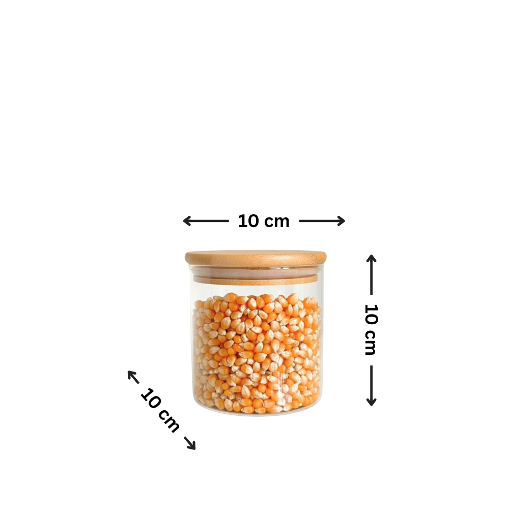 700ml Glass Storage Jar with Bamboo Lid-1