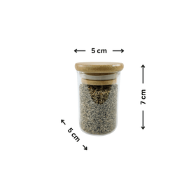 120ml Herb & Spice Jar with Bamboo Lid