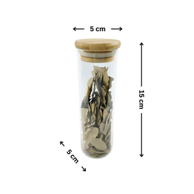 250ml Herb & Spice Jar with Bamboo Lid