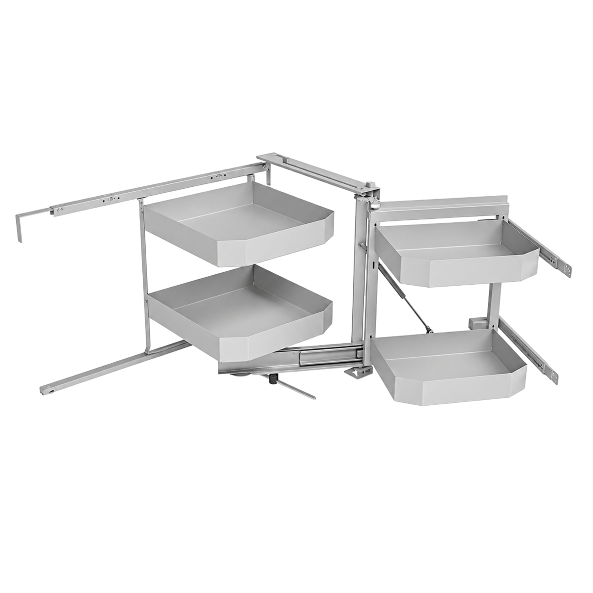SIGE™ Pro Line 4 Basket Soft Close Corner Pull Out | White | Right Hand Application | (900mm carcase) by W&B