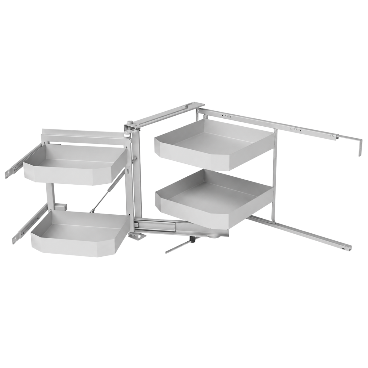 SIGE™ Pro Line 4 Basket Soft Close Corner Pull Out | White | Left Hand Application | (900mm carcase) by W&B