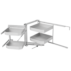 SIGE™ Pro Line 4 Basket Soft Close Corner Pull Out | White | Left Hand Application | (900mm carcase) by W&B