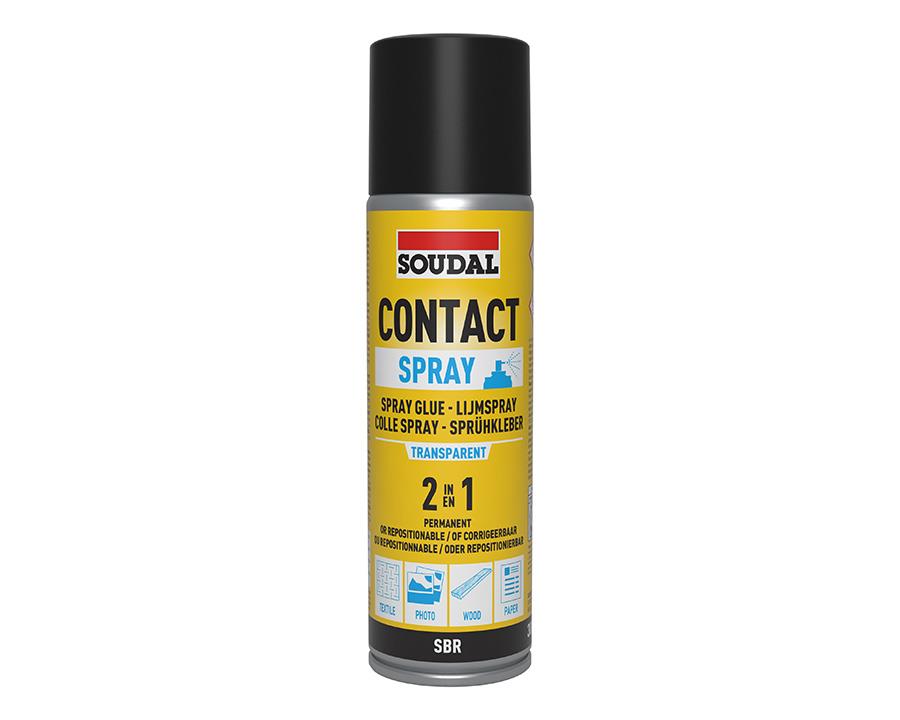 Soudal Spray Contact Adhesive 2 in1 300ml - Transparent