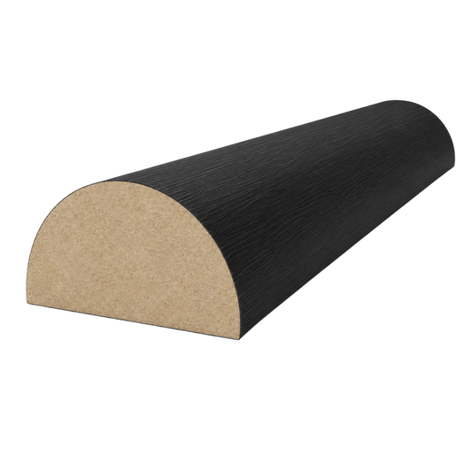 24mm x 48mm Black STECCAWOOD half round timber batten for feature walls and interior joinery.