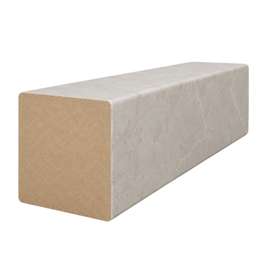 50mm x 70mm STECCAWOOD timber batten by Polytec in Portland Stone finish for modern decorative walls and ceiling applications